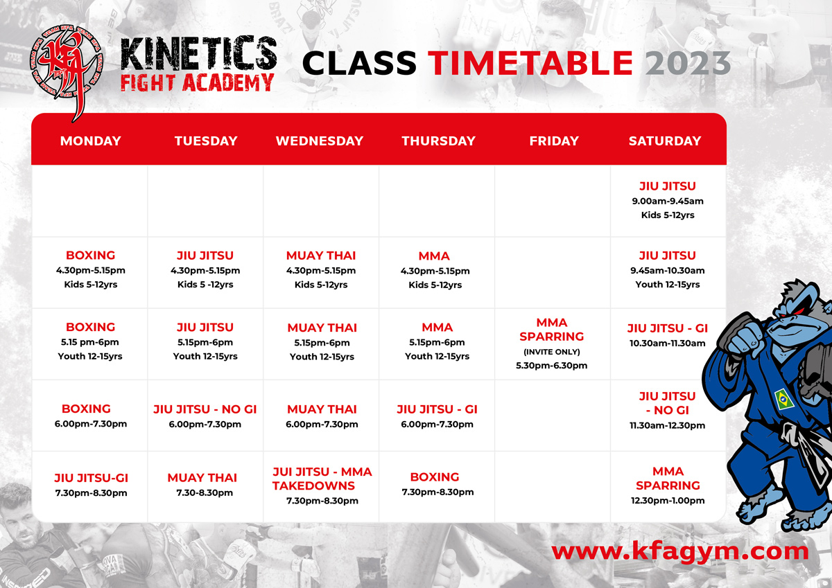 KFA Timetable